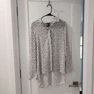 H&M Black and White Blouse